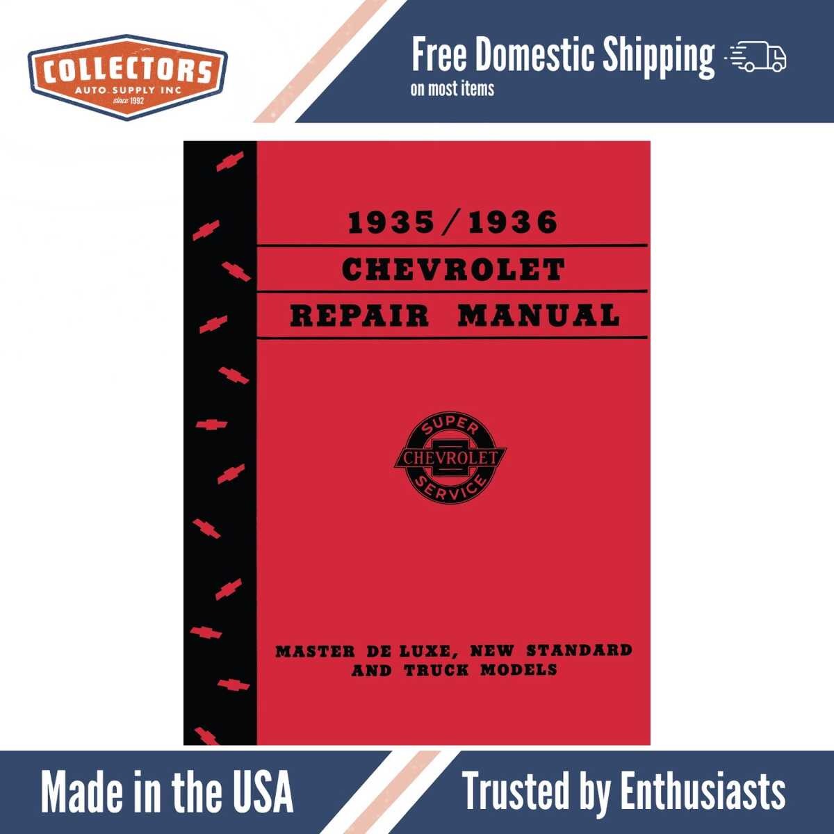 1935-1936 Chevrolet Truck and Car Shop Manual