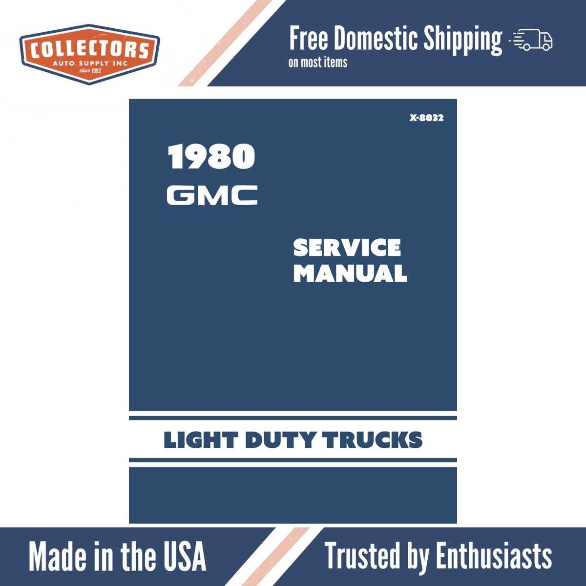 1980 GMC Light Duty Trucks Service Manual (CKGP Series Jimmy)