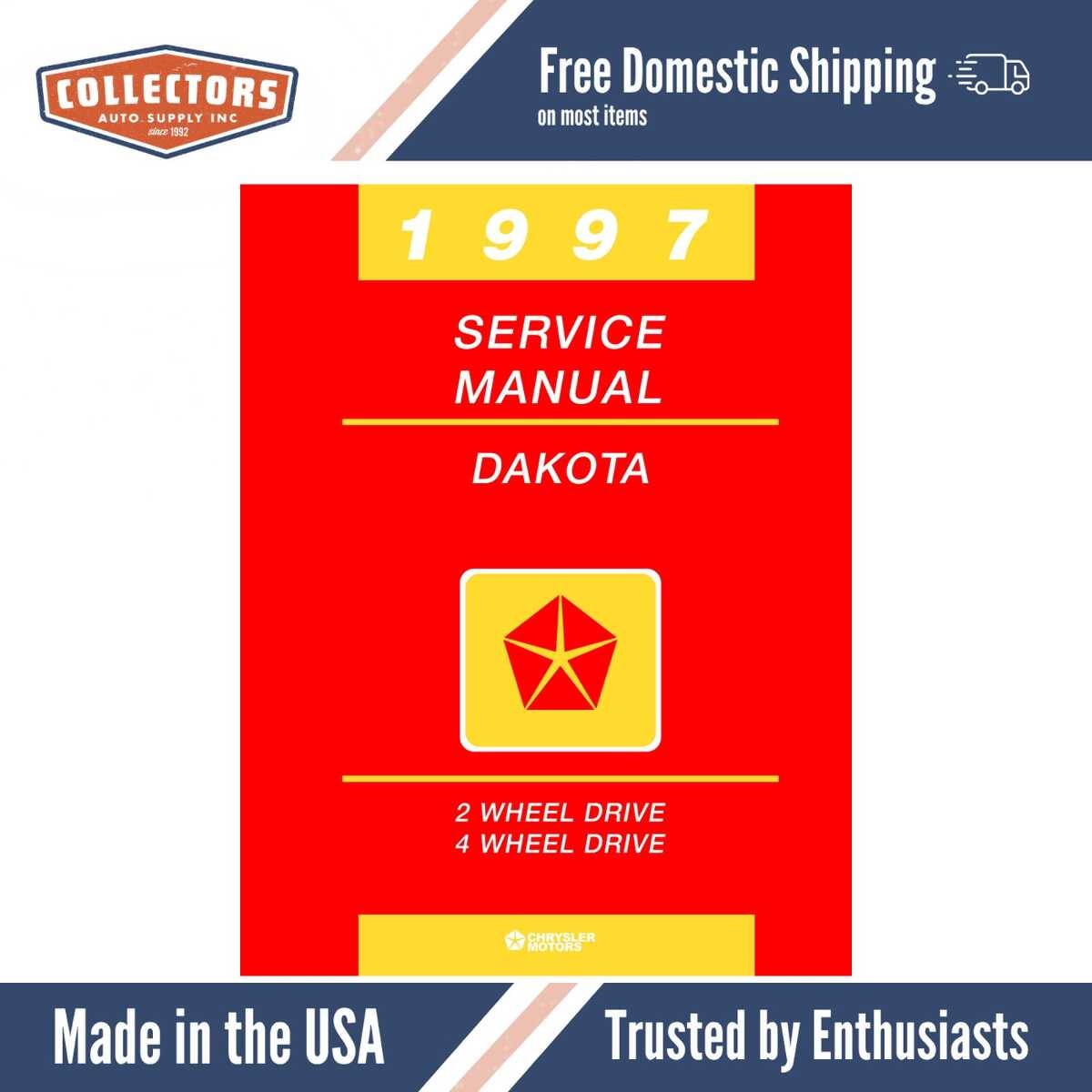 1997 Dodge Dakota Truck Shop Manual