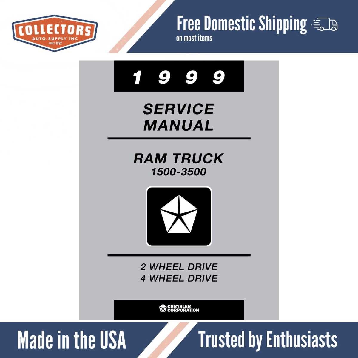1999 Dodge Ram 1500-3500 Truck Shop Manual