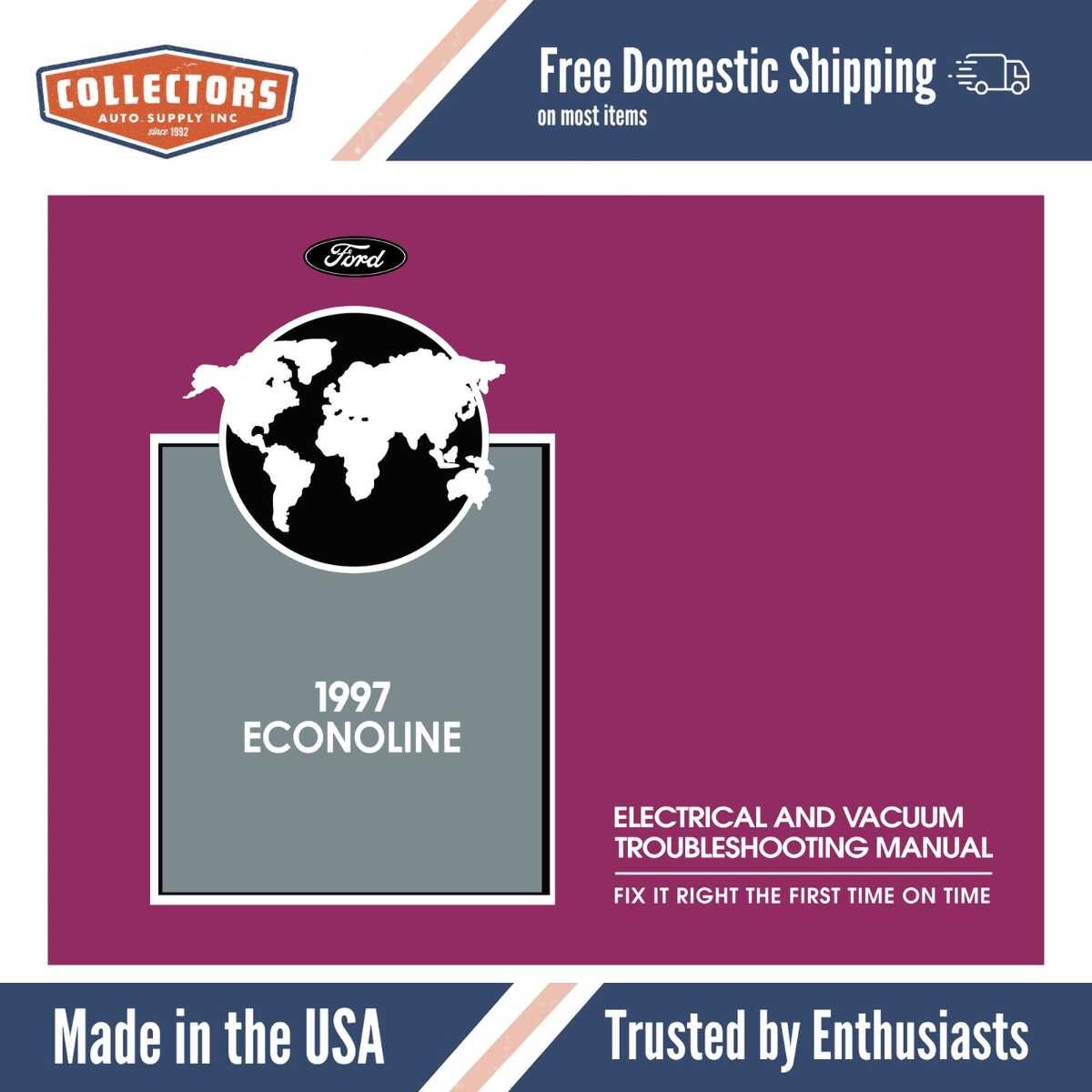 1997 Ford Econoline Electrical and Vacuum Troubleshooting Manual