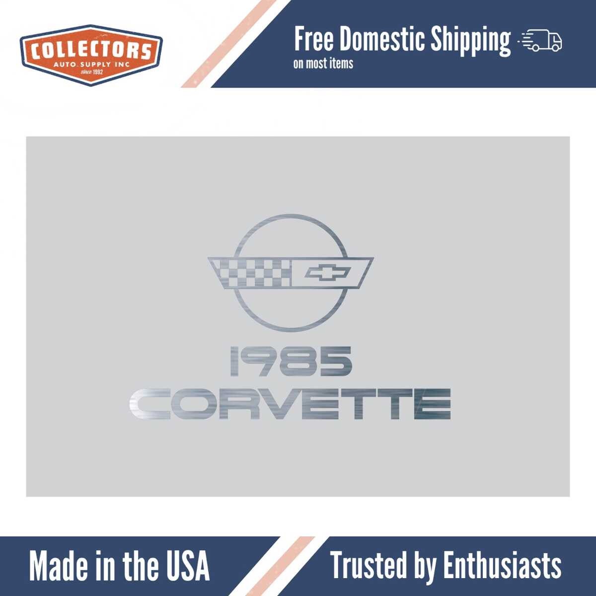1985 Corvette Owners Manual