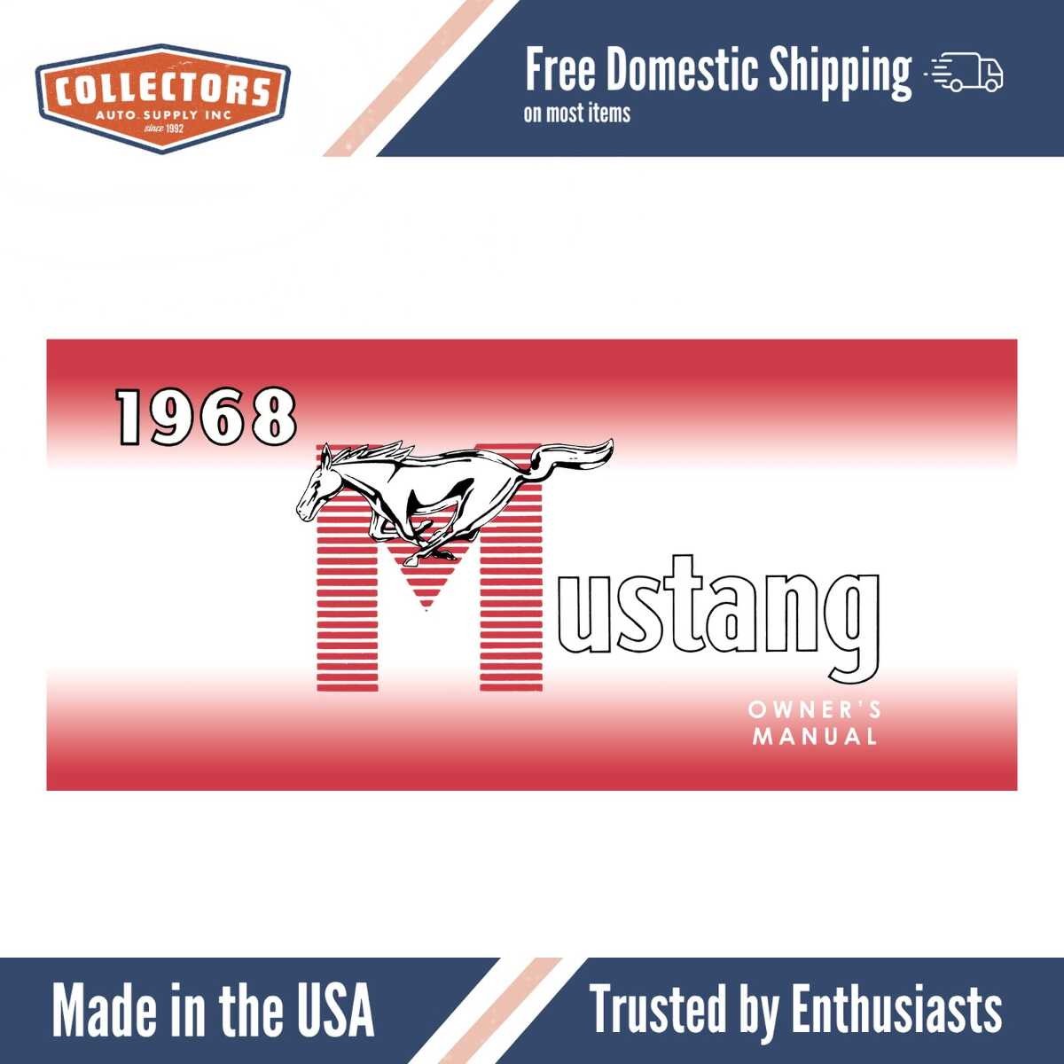 1968 Mustang Owners Manual - COLOR