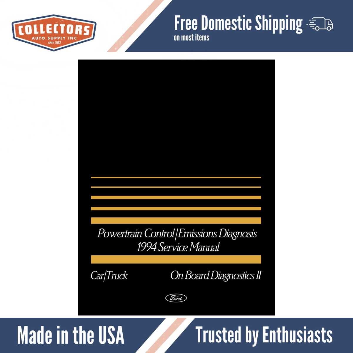 1994 Ford Mustang 38L 46L ThunderbirdCougar Powertrain Control Emissions Diagnosis Service Manual OBD-II