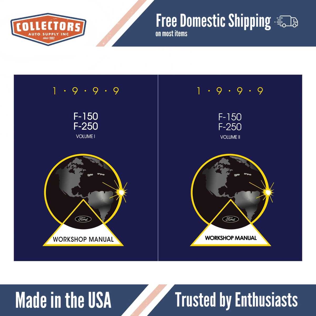 1999 Ford F-150 F-250 Workshop Service Manual - 2 Volumes