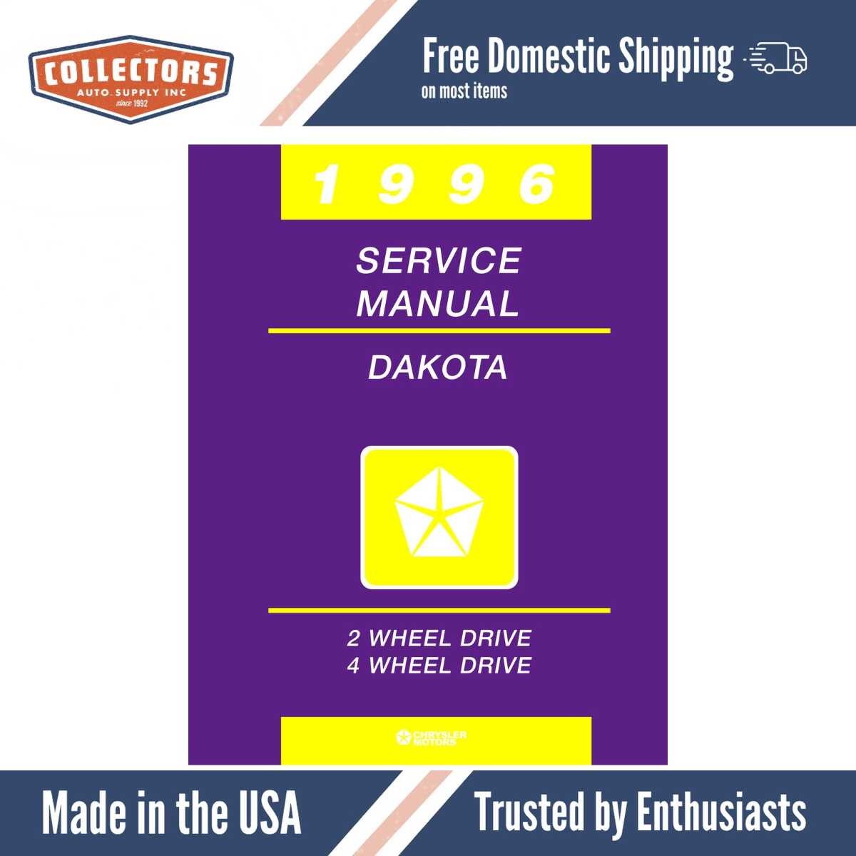 1996 Dodge Dakota Truck Shop Manual