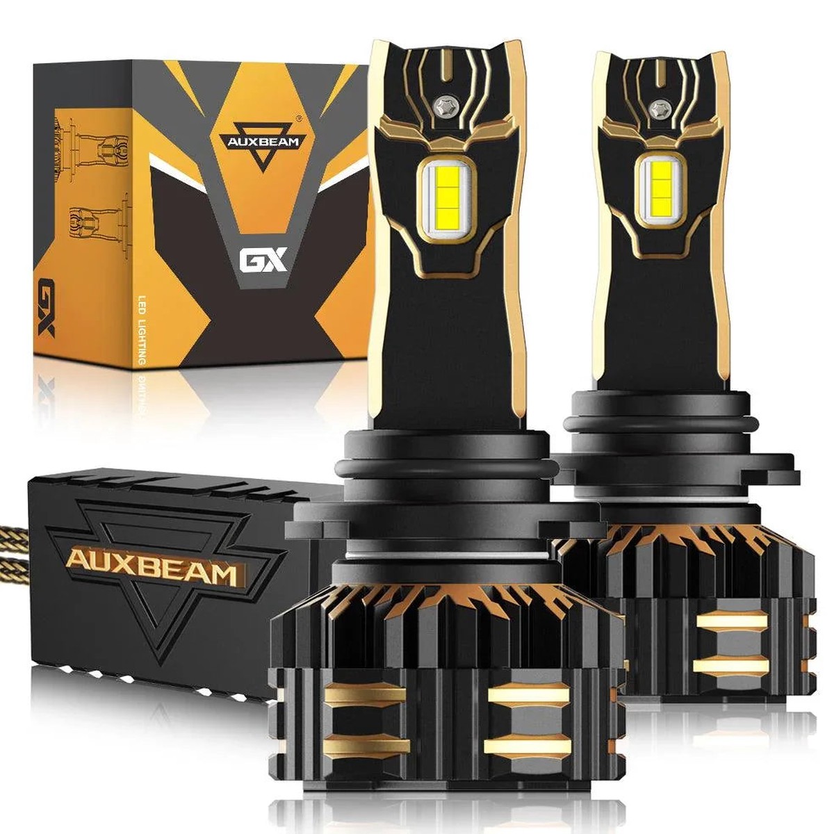 9006HB4 LED Headlight Bulbs 120W 25000LM GX Series Brightest 6500K Cool White 2 Bulbs