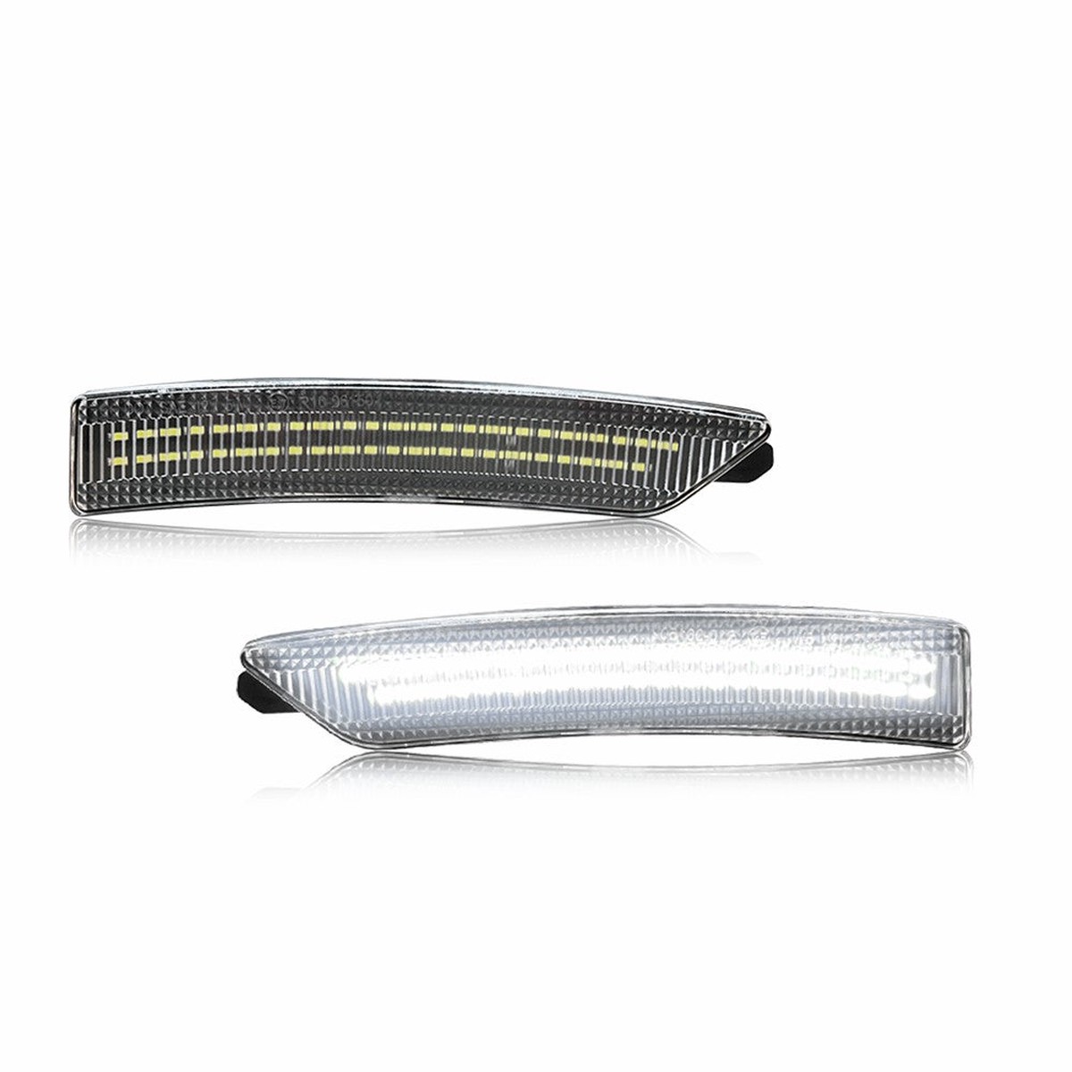 LED Side Marker Light for Ford Mustang 2024-2025 Cold White Front Rear