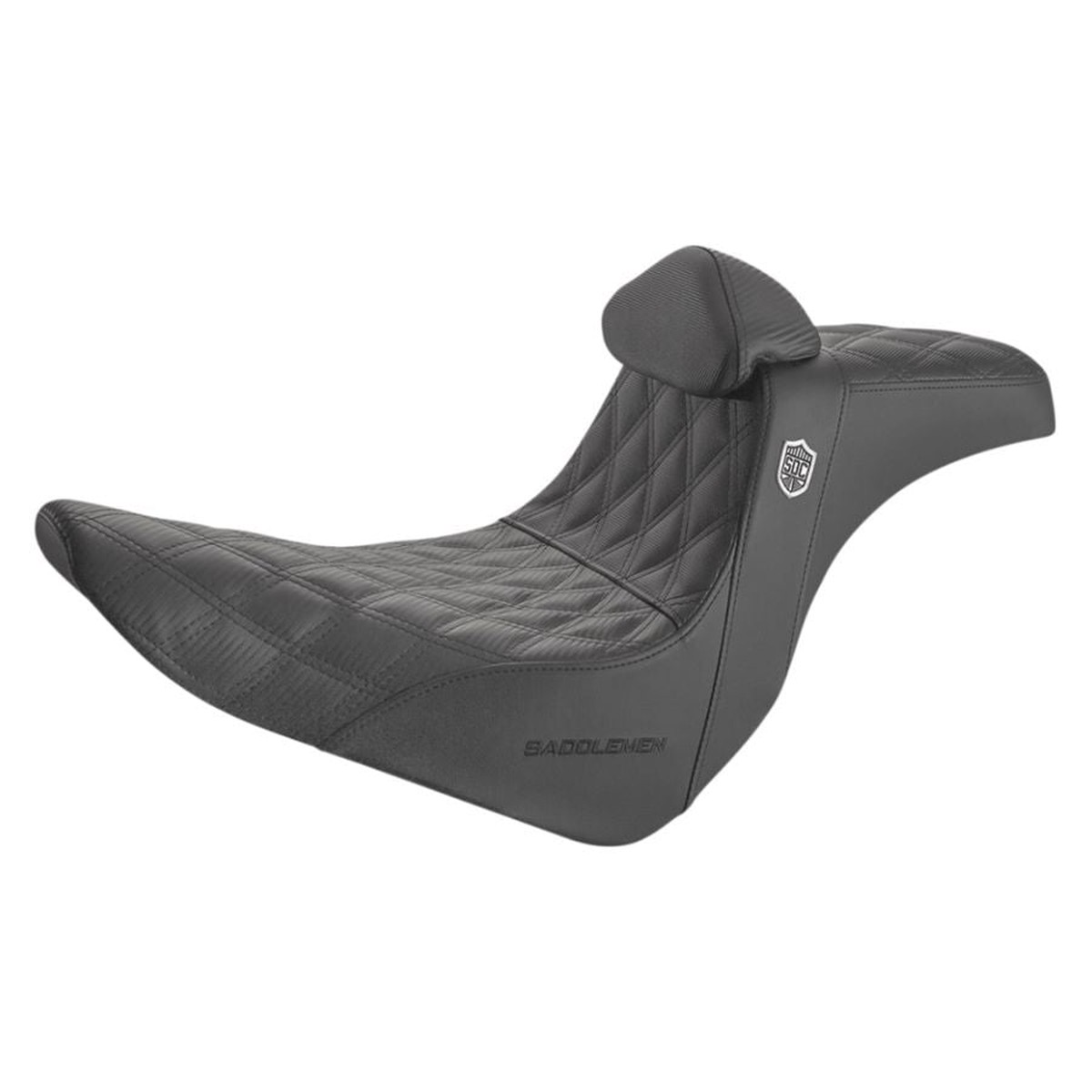 SDC Pro Series Performance Gripper Seat with Backrest for 2018-2023 Harley M8 Softail FXLRFLSB