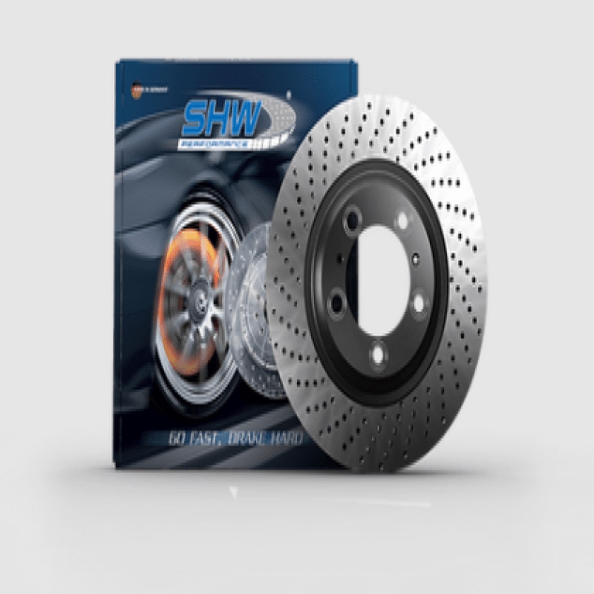 SHW 15-16 Porsche Carrera GTSCarrera 4 GTS Left Front Drilled Monobloc Brake Rotor (99135140302)