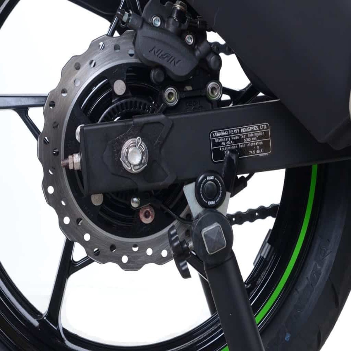 RampG Racing Cotton Reel Swingarm Spools for Kawasaki Ninja 400 821718-821719 Black or White