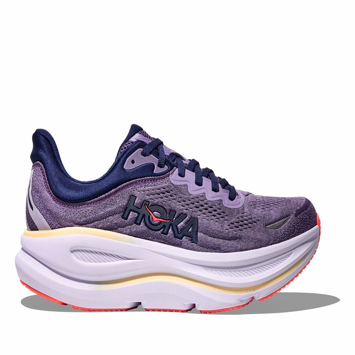 WomenS Bondi 9 Road Running Shoes - Purple PurpleUs75