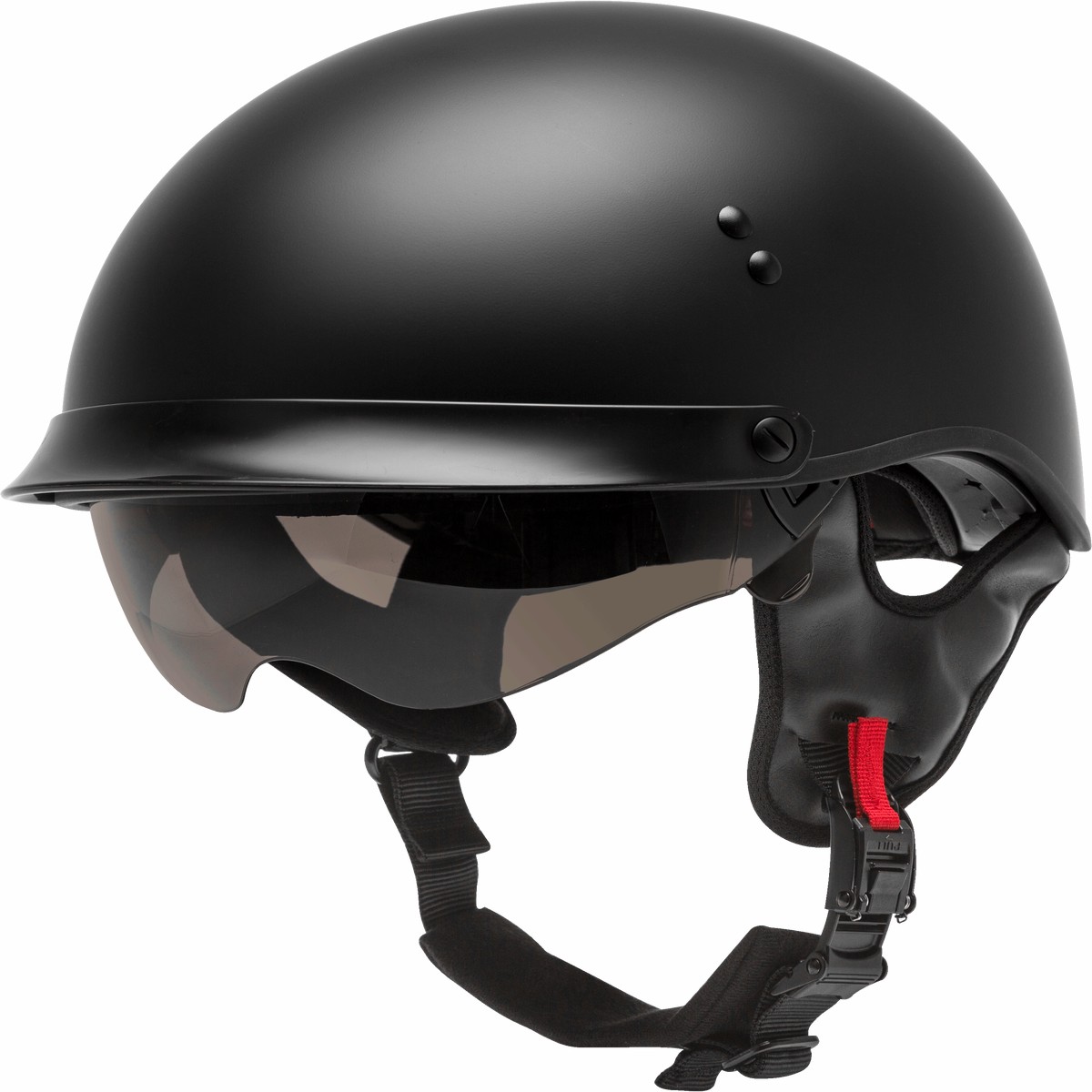 Hh 65 Half Helmet Full Dressed Matte Black