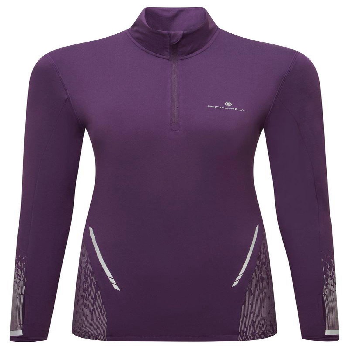 WomenS Tech Reflect 12 Zip Base Layer Top - Purple Purple16