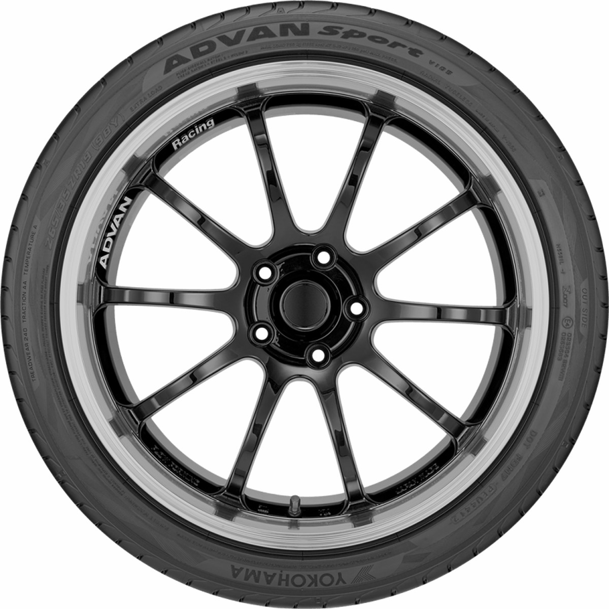 Yokohama Advan Sport V105 Tire - 27530ZR19 96Y