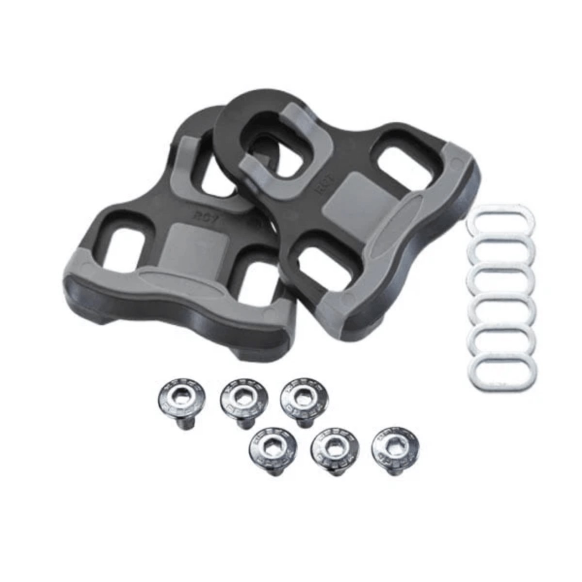 Xpedo Thrust 7 Cleat Set - 0 Fixed For Road Pedal (Keo Compatible) Blackgrey