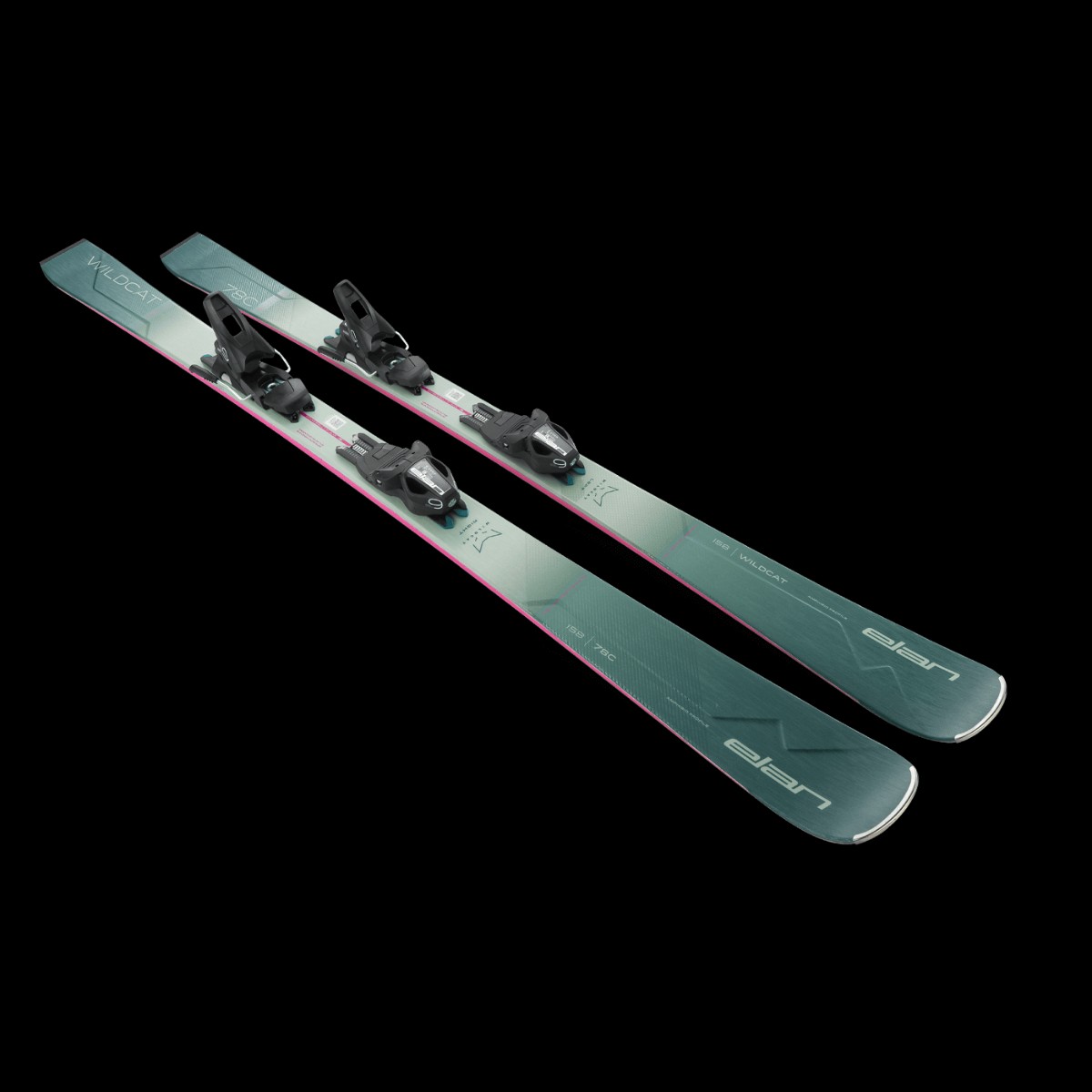 WomenS Wildcat 78C Skis El9 Binding - Green Green157
