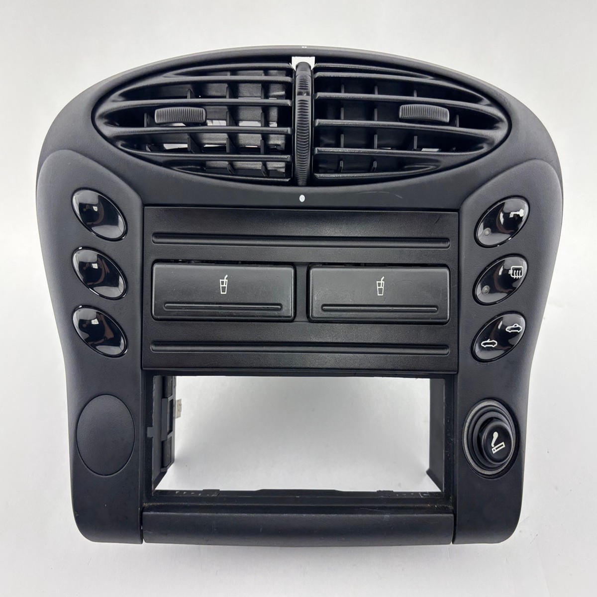 1997-2002 Porsche 986 Boxster Center Radio Surround Vent w Dual Cup Holder 60K B