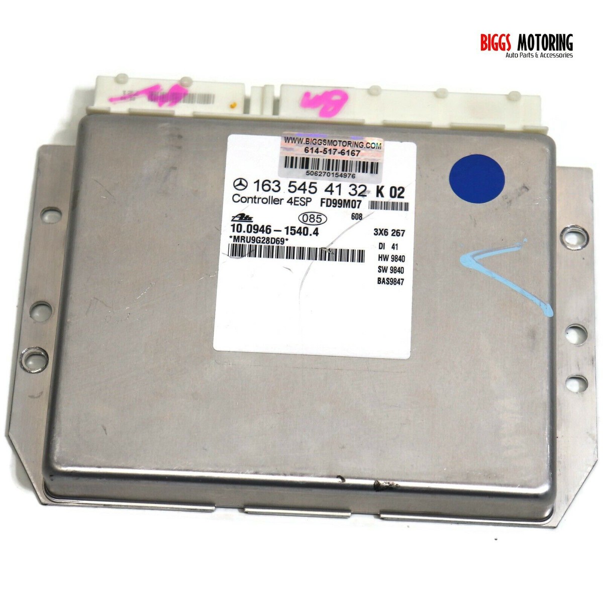 1999 Mercedes Benz W163 ML430 Abs Computer Control Module 163 545 41 32