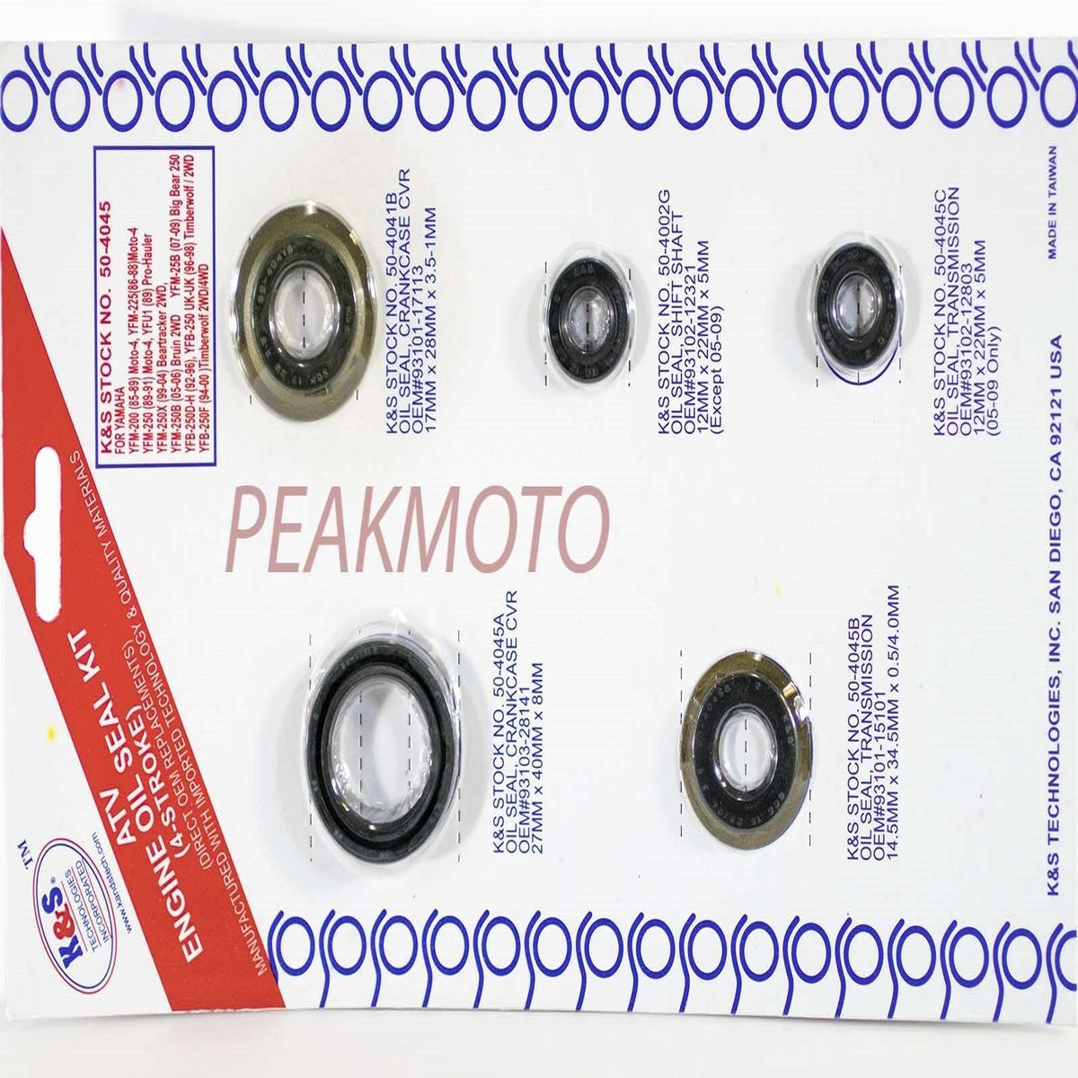 KS Technologies - 50-4045 - Engine Oil Seal Kit