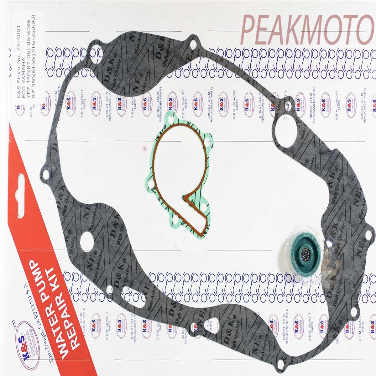 Yamaha Banshee YFZ350 1987-2006 Water Pump Repair Kit KS Technologies - 75-4001
