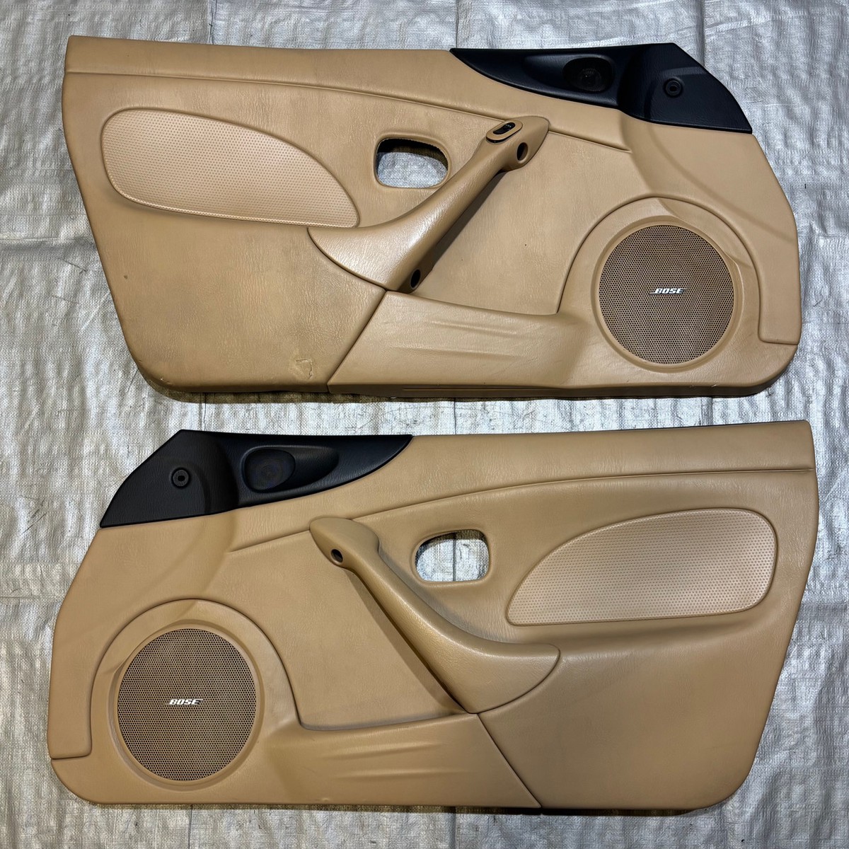 2001-2005 Mazda Miata Interior Door Panels Pair Tan NB266