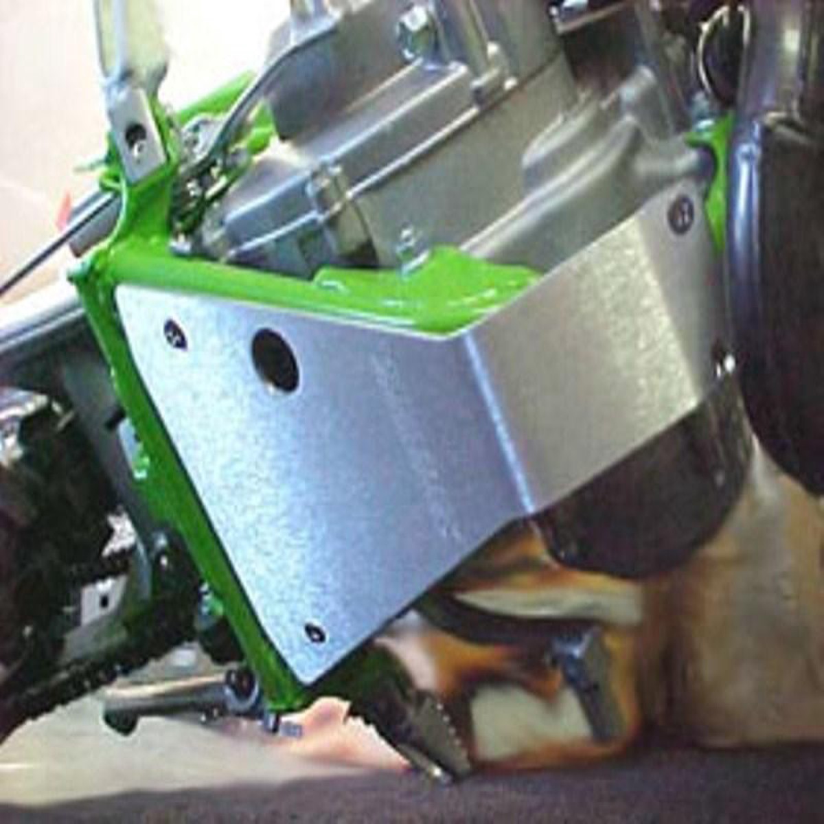 Works Connection Skid Plate 10-100 Kawasaki K 1983-2003 - Made In USA