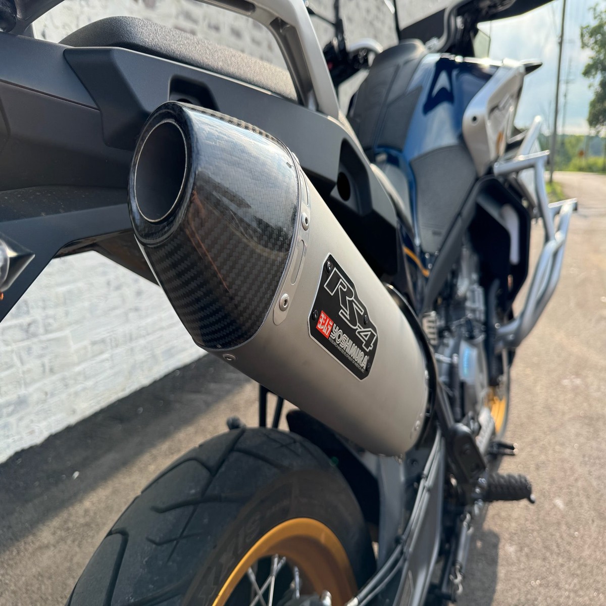 YOSHIMURA - CFMOTO IBEX 800 TS - RS-4 Stainless Slip-On Exhaust w Stainless Muffler
