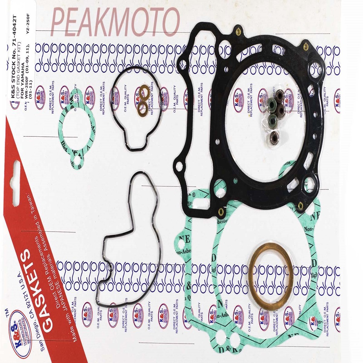 Yamaha WR250F 2001-2013 YZ250F 2001-2013 Top End Gasket Kit KS 71-4042T