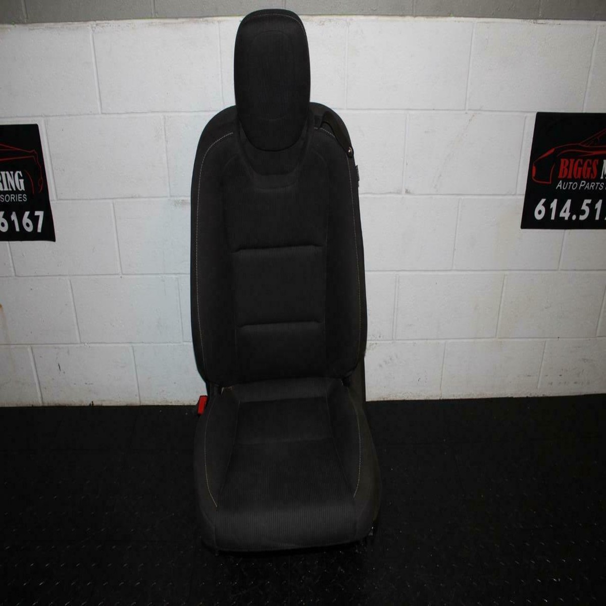 10-14 Camaro Black Driver Front Power Cloth Bucket Seat Airbag
