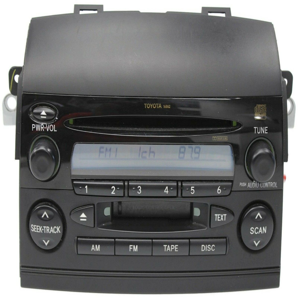 2004-2006 Toyota Sienna 16862 Radio Stereo Cassette Cd Player 86120-AE011