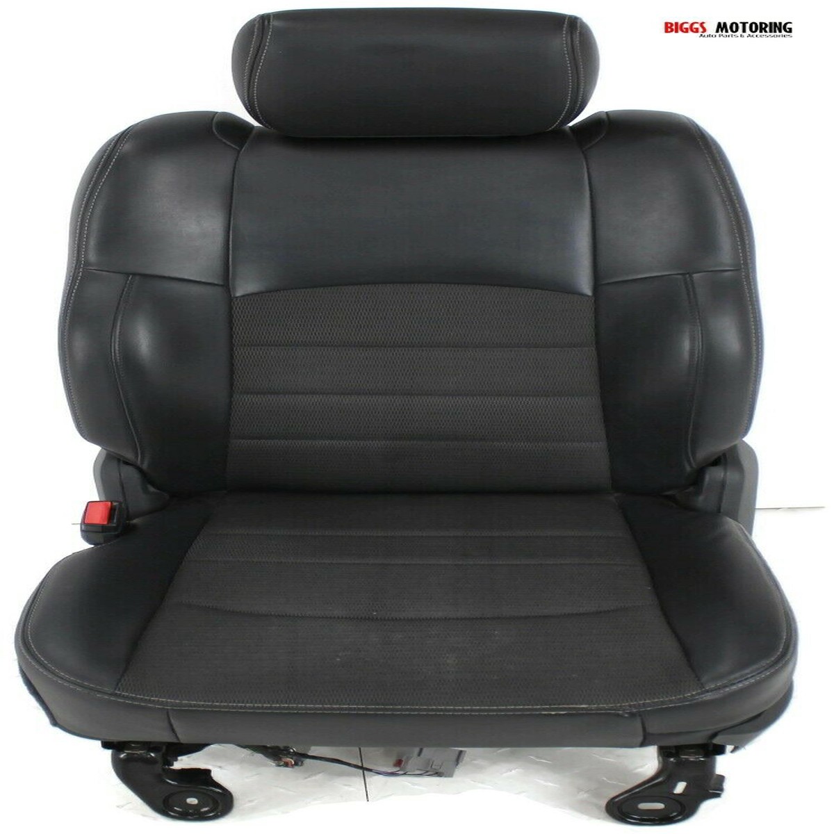 2009-2015 Dodge Ram Driver Left Side Power Leather Cloth Seat Black