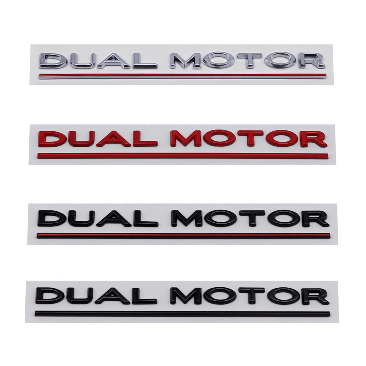 Dual Motor Decal Rear Trunk Emblem For Tesla All Model 3 Y S X