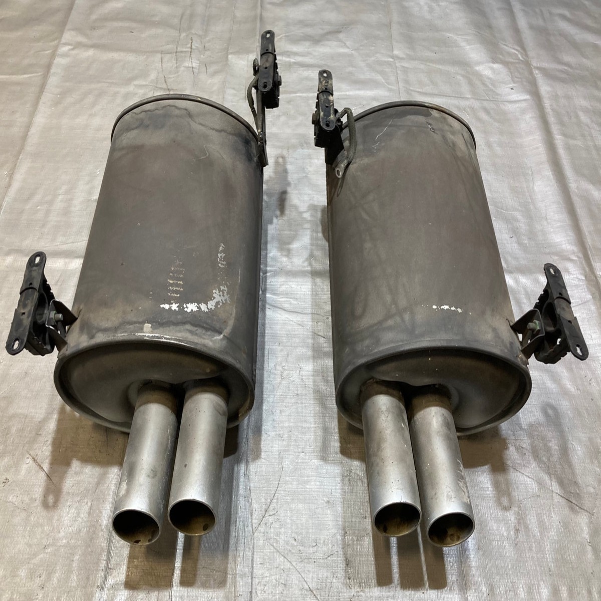 1998-2002 BMW Z3 M Roadster M Coupe OEM Exhaust Mufflers Pair Quad Tip Z3033